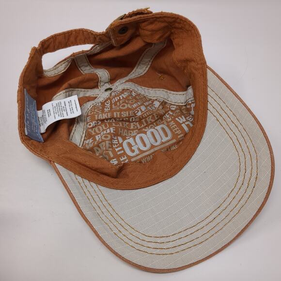 Champions Of Optimism Slideback Hat Brown One Size Solid Life Is Good - Picture 8 of 10